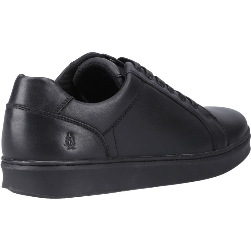 Hush Puppies Madden Herren Schwarz Leder Sneaker