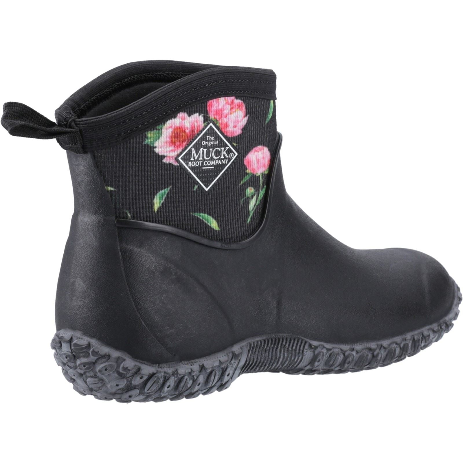 Muck Boots Muckster II Ankle Gummistiefel Schwarz/Rosen