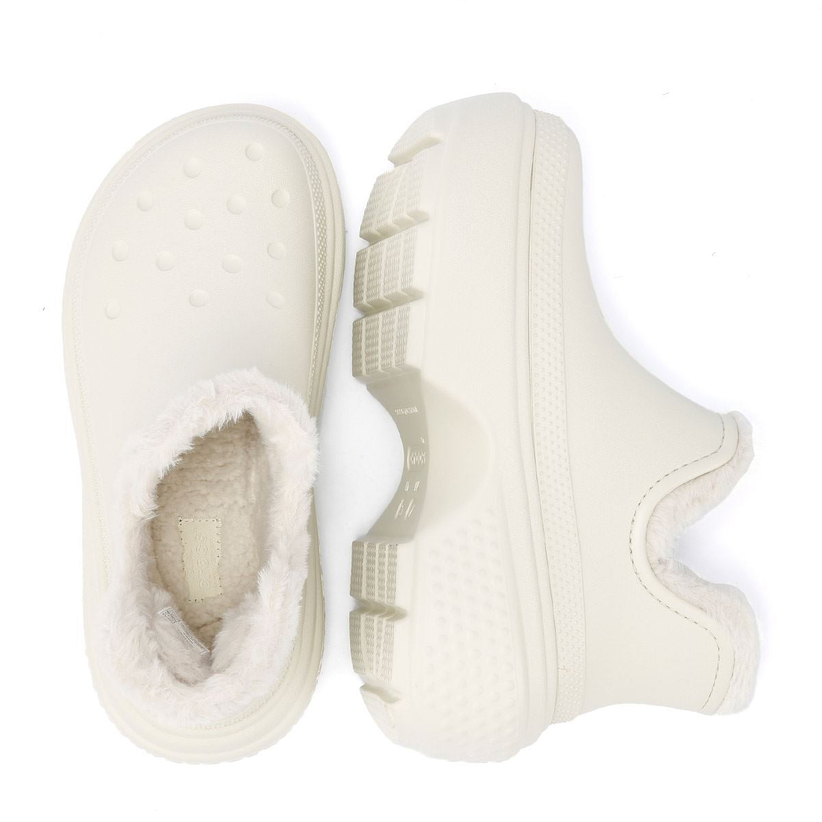 Crocs Stomp Lined Shorty Damen Weiße Stiefel