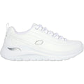 Skechers Arch Fit 2.0 - Star Bound Polyurethan-Sneaker Für Damen In Weiß/Silber