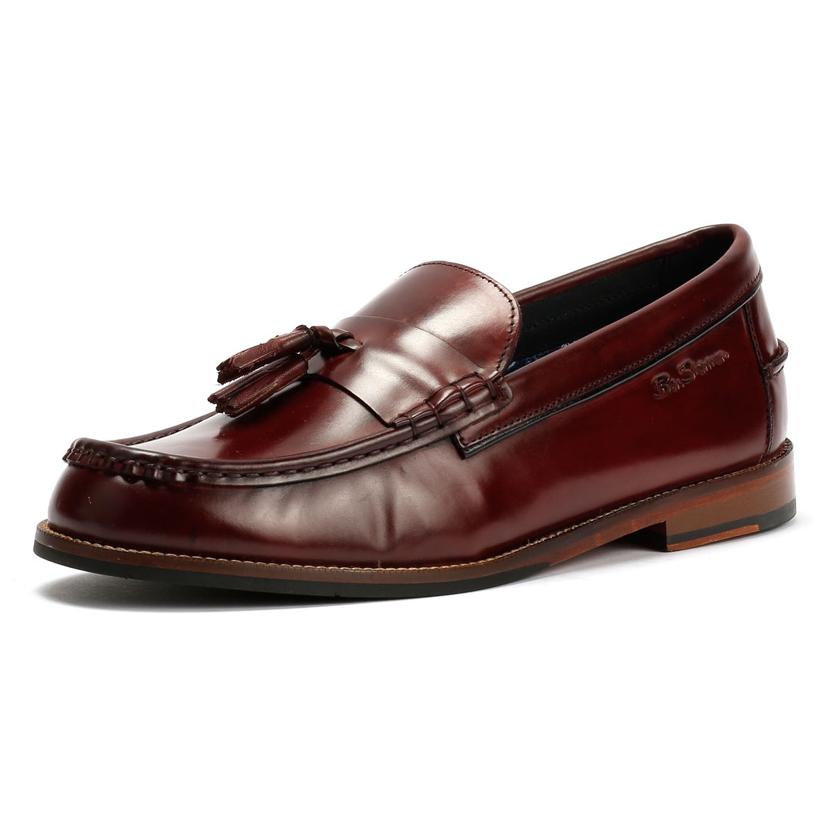 Ben Sherman Sid Leder Männer Rote Slipper