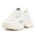 Buffalo Saturn Lace Damen Weiße Turnschuhe
