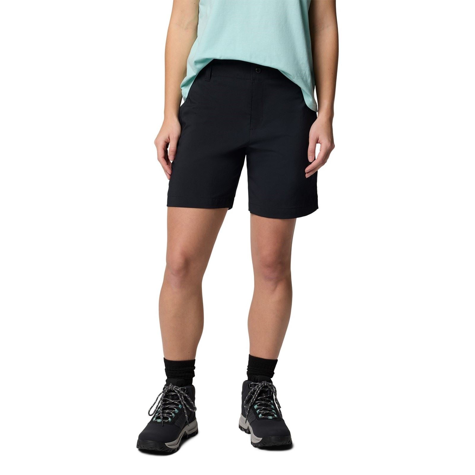 Columbia Silver Ridge Utility Polyester Damen Schwarze Farbe Wandershorts