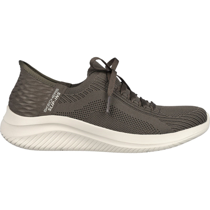 Skechers Ultra Flex 3.0 Brilliant Path Textile Damen Olivgrüne Sneakers