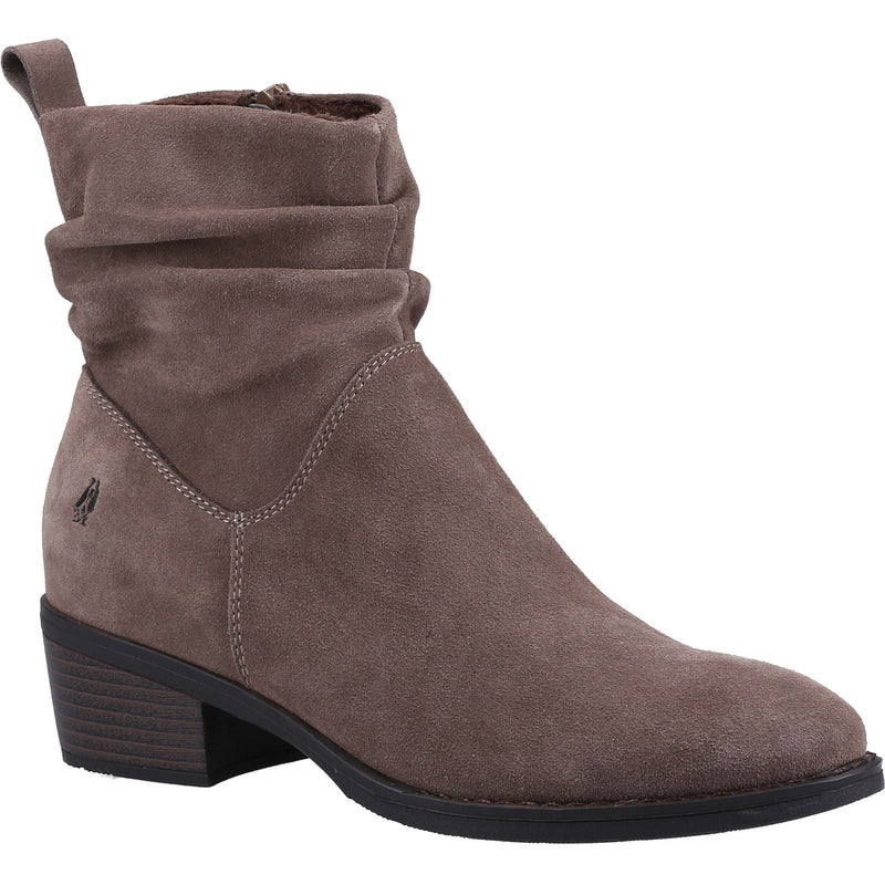 Hush Puppies Iris Veloursleder Damen Stiefeletten In Taupe