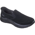 Skechers Go Walk Flex Suede Damenschwarze Turnschuhe