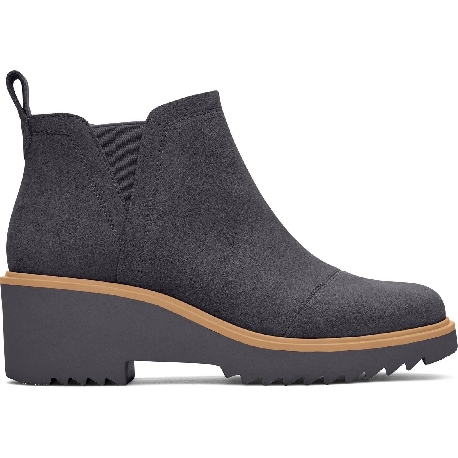 TOMS Maude Leder Damen Stiefel in geschmiedetem Eisen