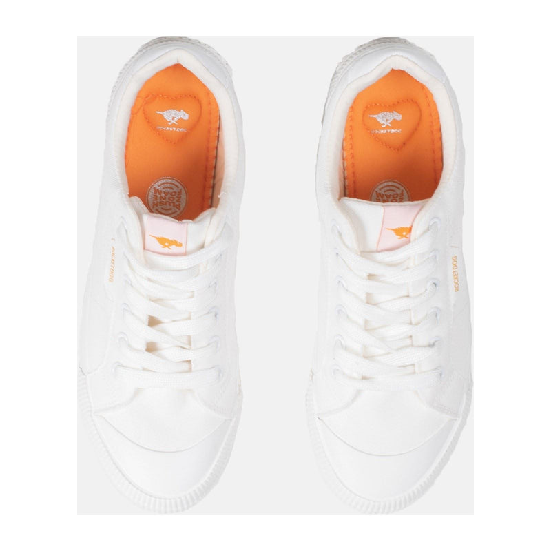 Rocket Dog Cheery Stoff Damen Weiße Turnschuhe