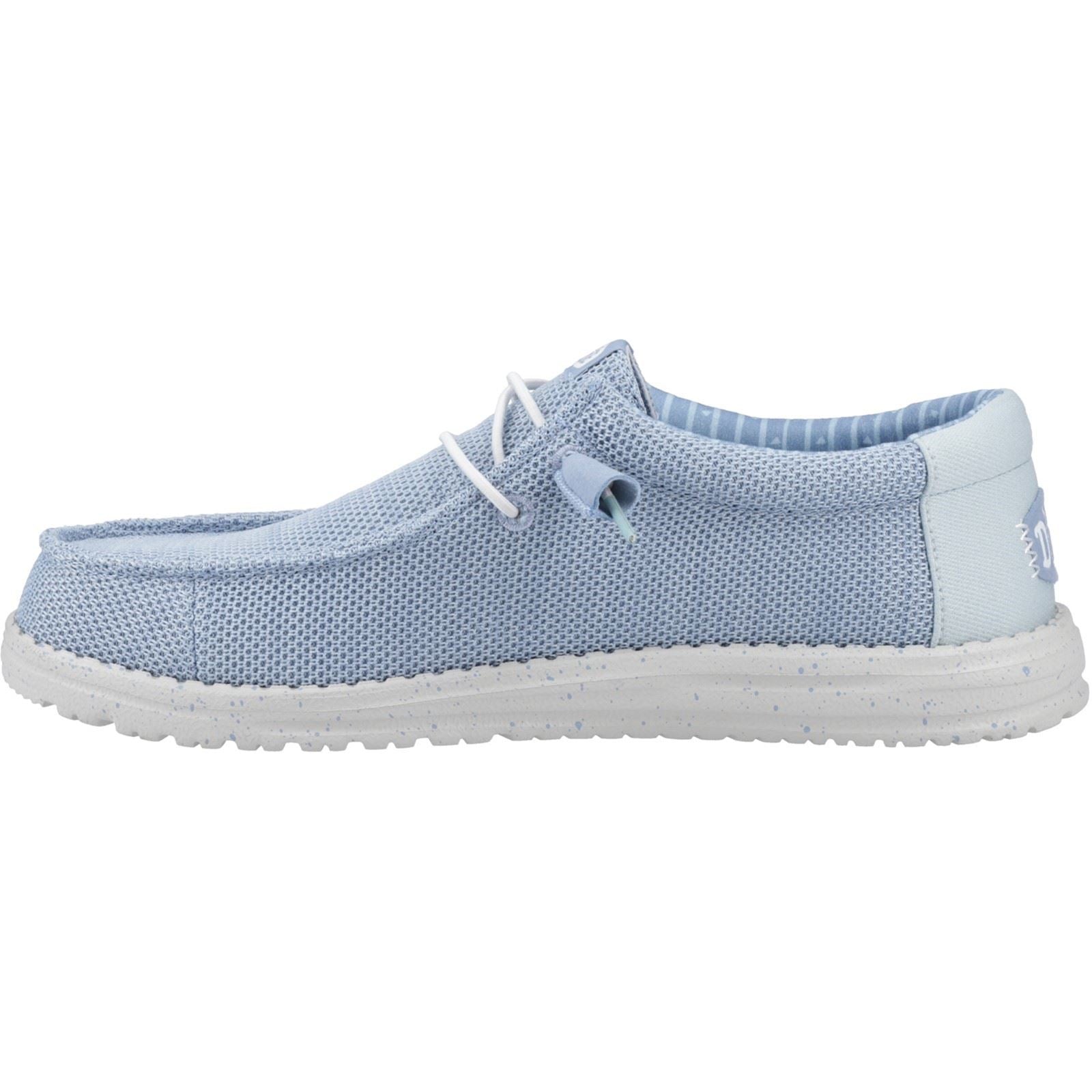 HEYDUDE Wally Stretch Sox Herren Mokassins Aus Polyester In Himmelblau/Dämmerungsblau