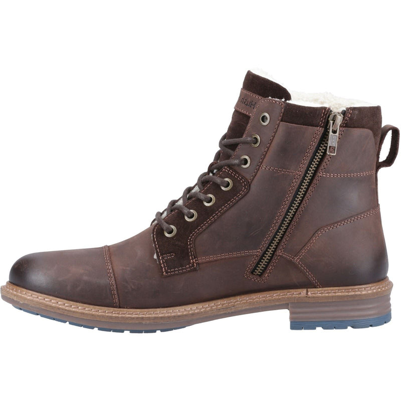 Hush Puppies Jordan Herren Leder Stiefeletten in Braun