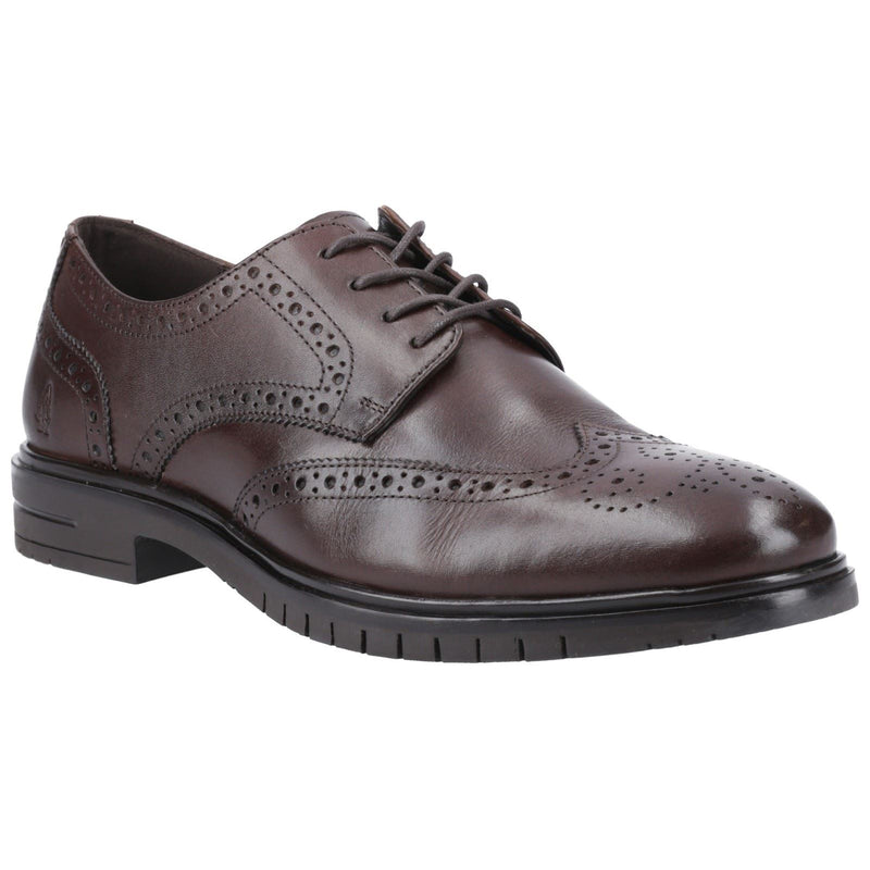 Hush Puppies Santiago Herren Brogues Schuhe Aus Braunem Leder