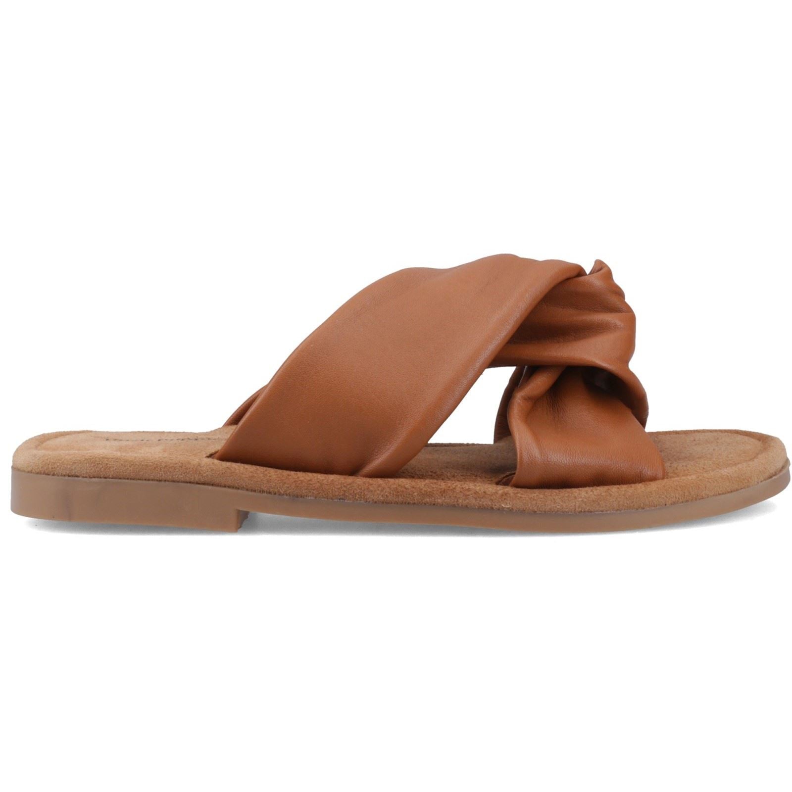 Hush Puppies Amy Wide Fit Leder Damen Tan Sandalen