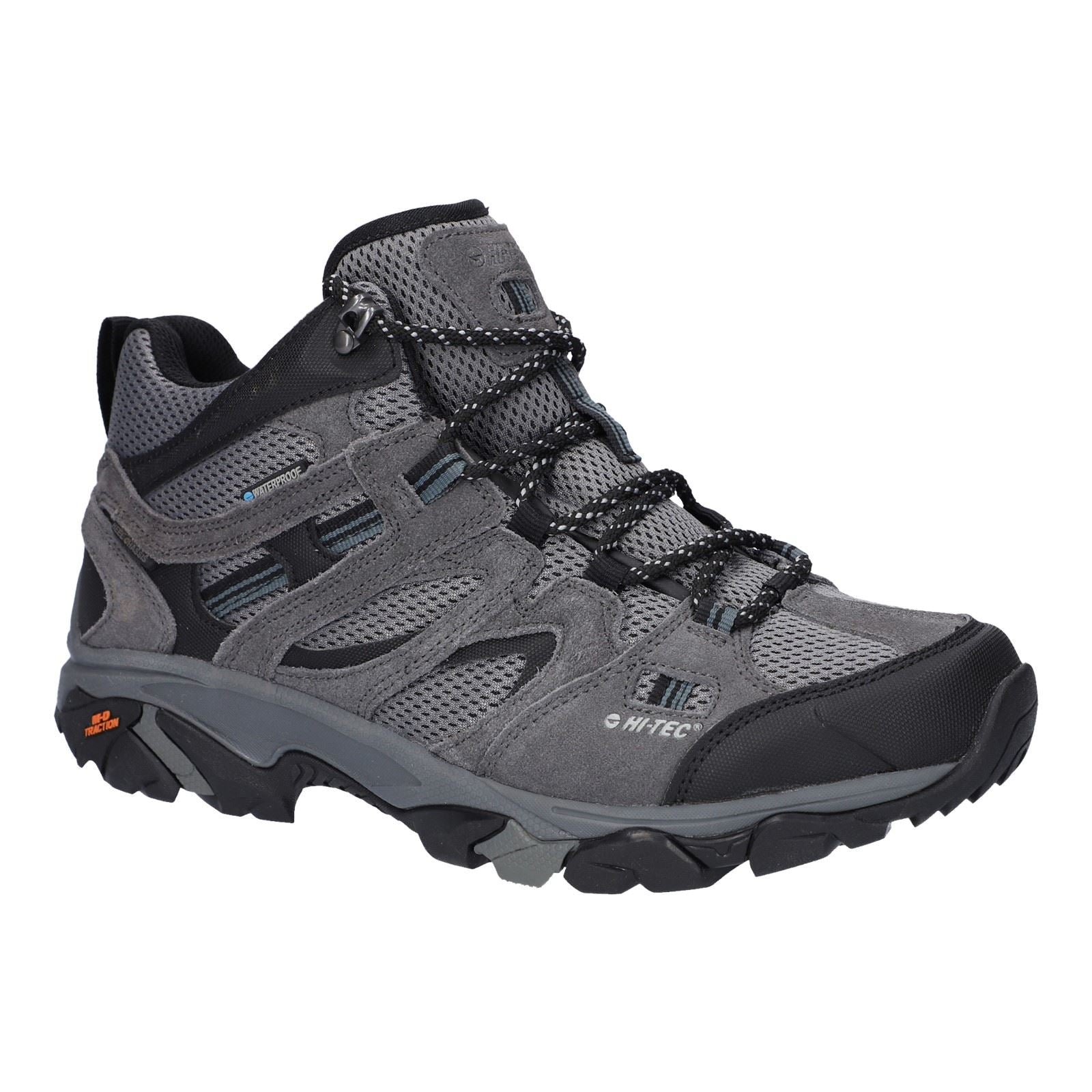 Hi-Tec Apex Lite Mid Herren Wanderstiefel Aus Polyester In Grau