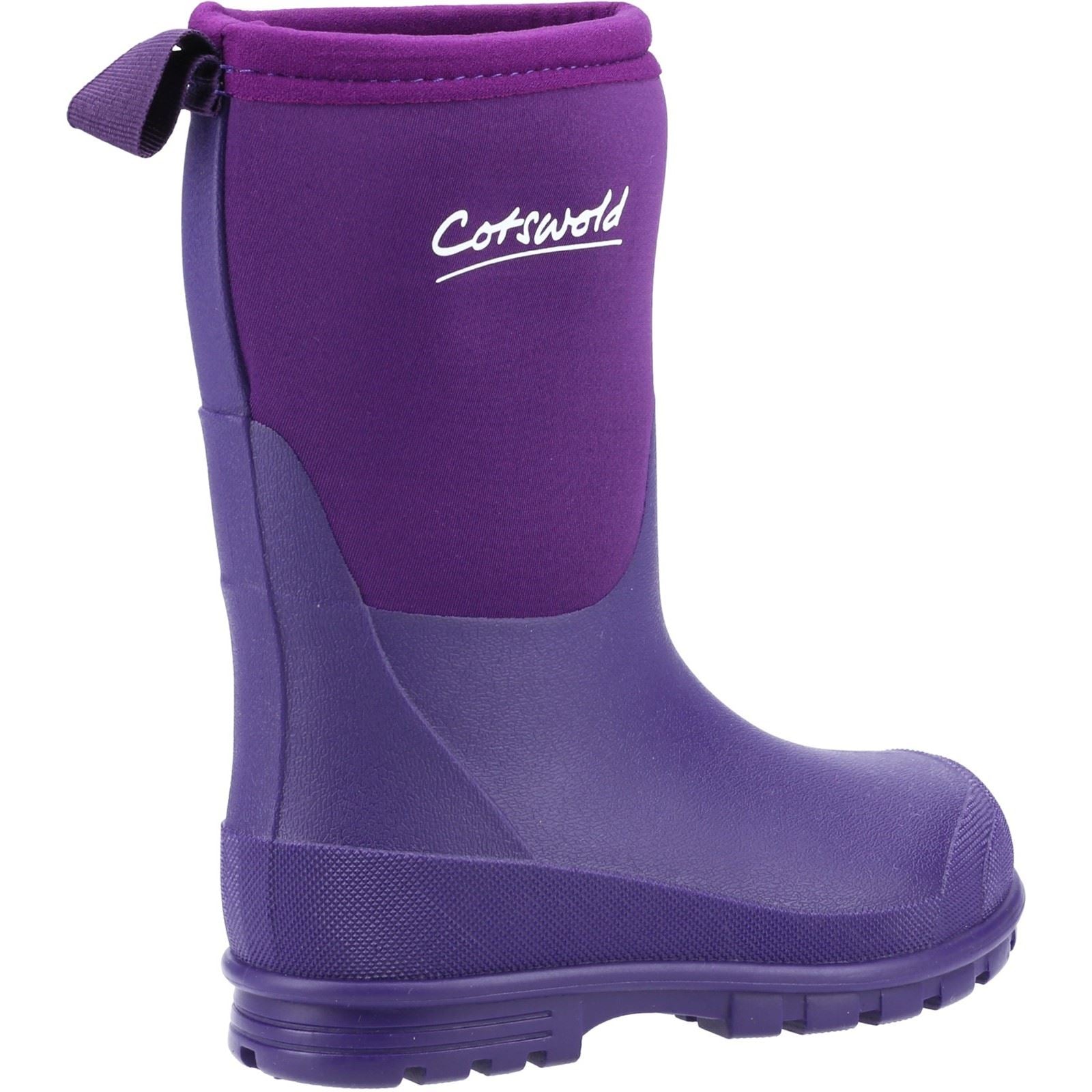 Cotswold Hilly Neoprene TPR+Neopren Unisex Kinder lila Gummistiefel