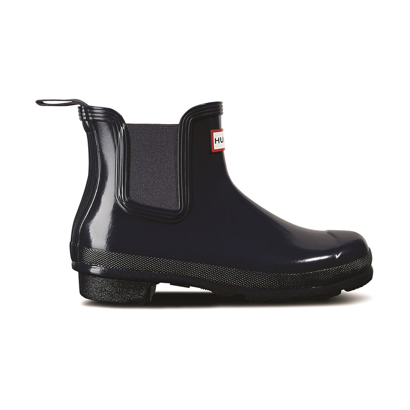 Hunter Original Chelsea Gloss Gummistiefel Für Damen In Marineblau