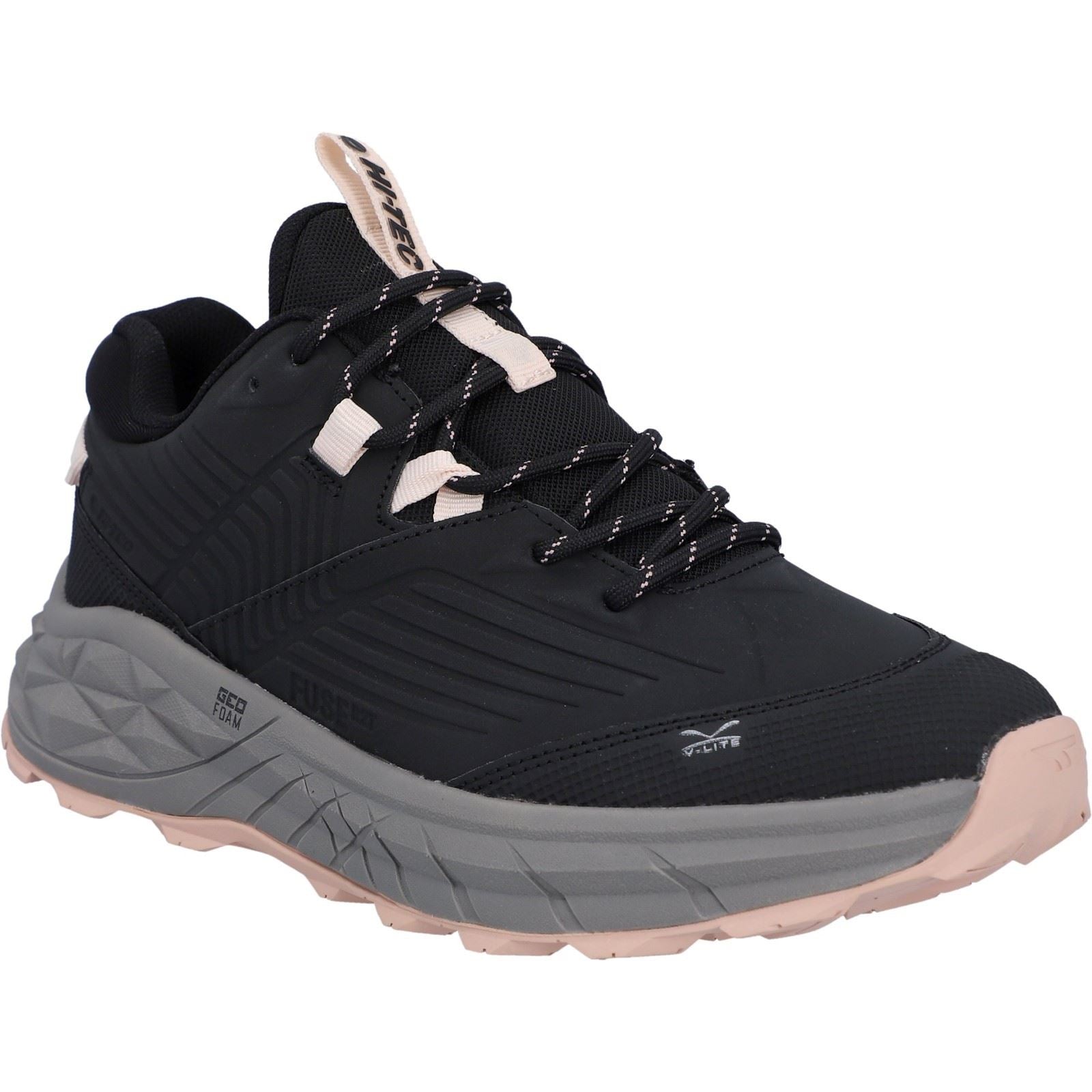 Hi-Tec Fuse Trek Polyester Damen Schwarz/Steeple Grey/Cameo Rose Sneakers