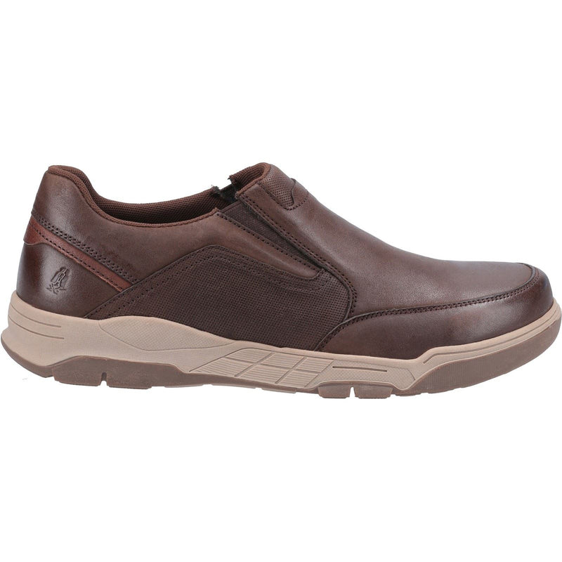 Hush Puppies Fletcher Leder-Herren-Kaffee-Loungers