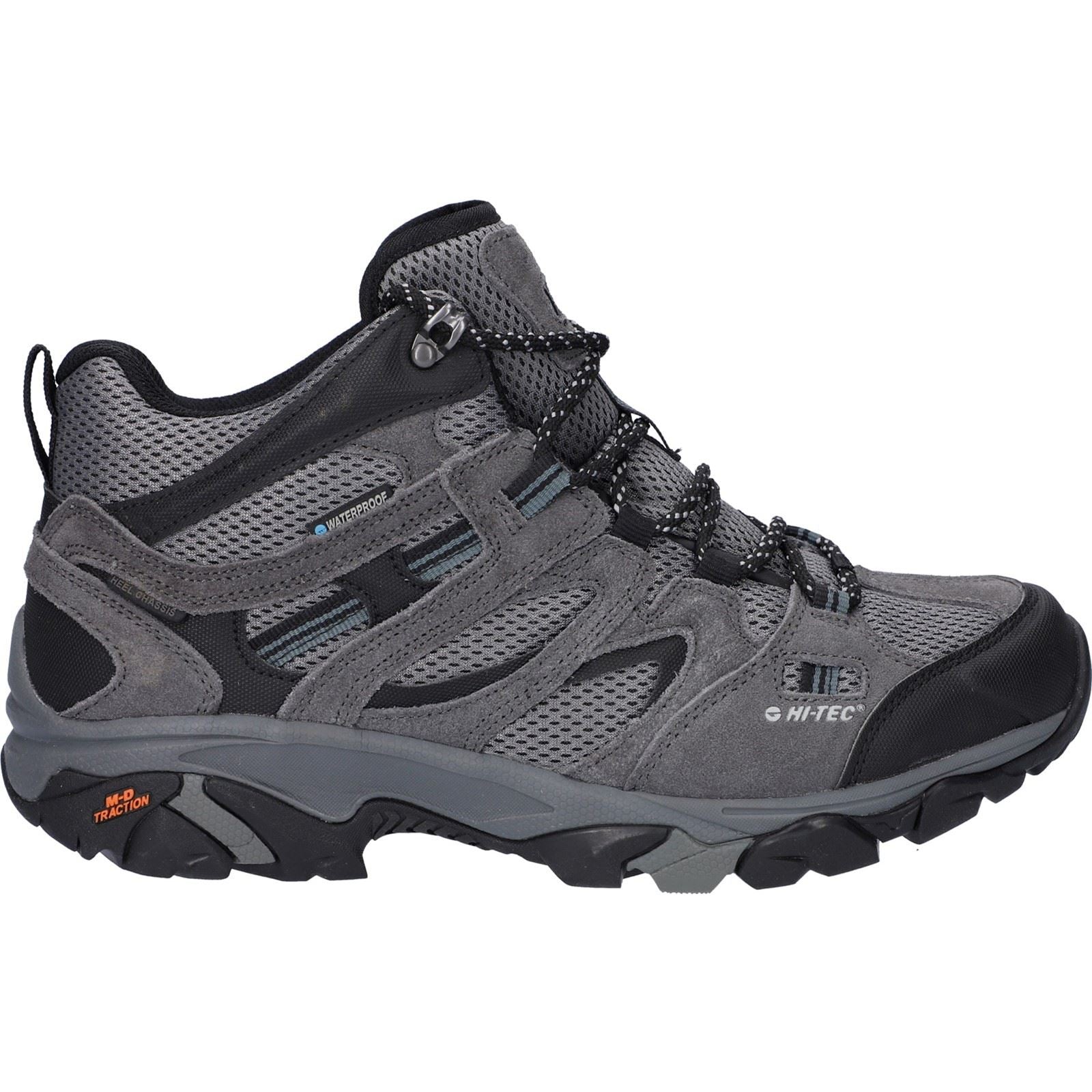 Hi-Tec Apex Lite Mid Herren Wanderstiefel Aus Polyester In Grau