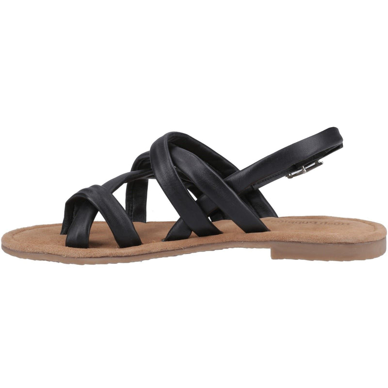Hush Puppies Hope Damen Sandalen Aus Schwarzem Leder