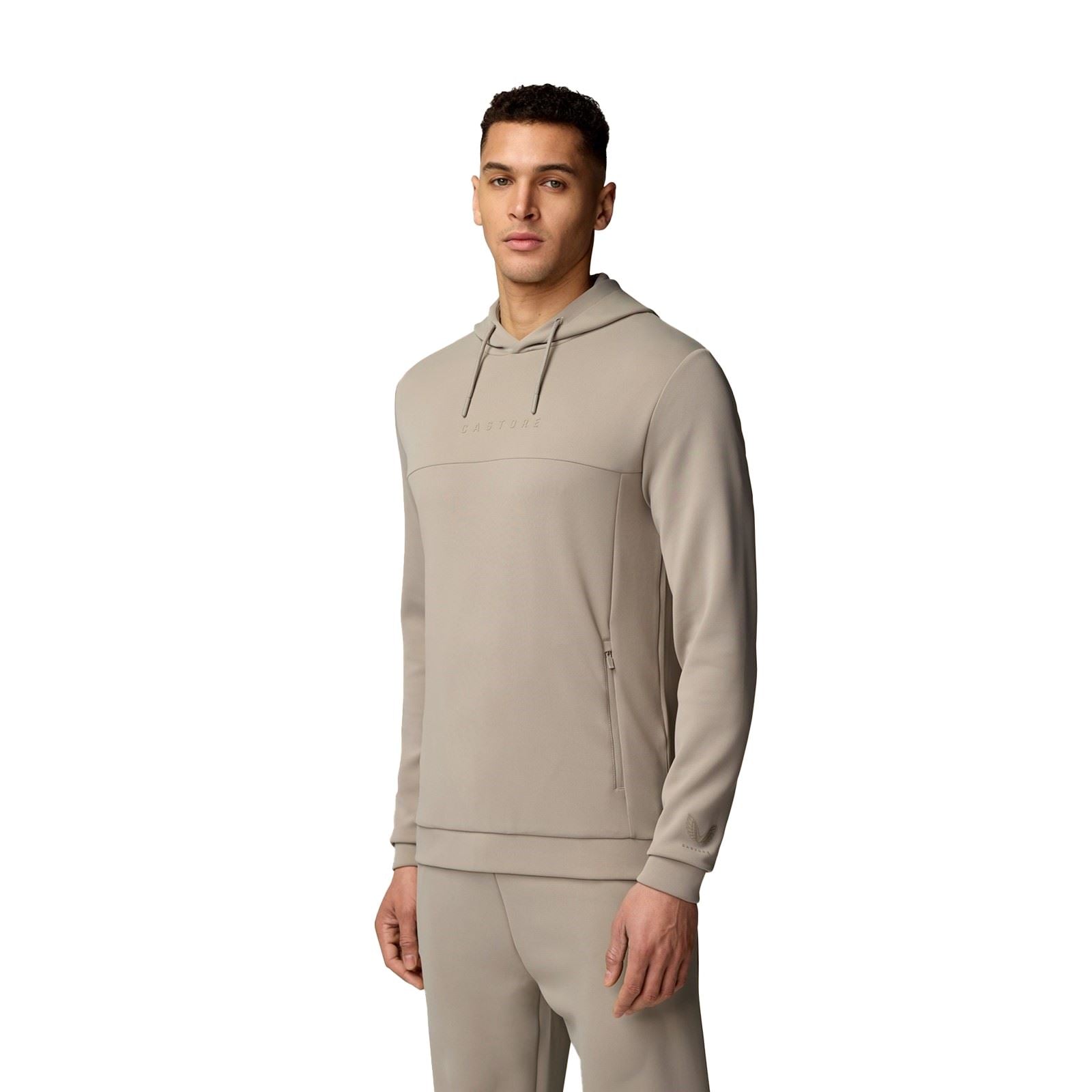 Castore Scuba Hoody Polyester Herren Brauner Kapuzenpullover