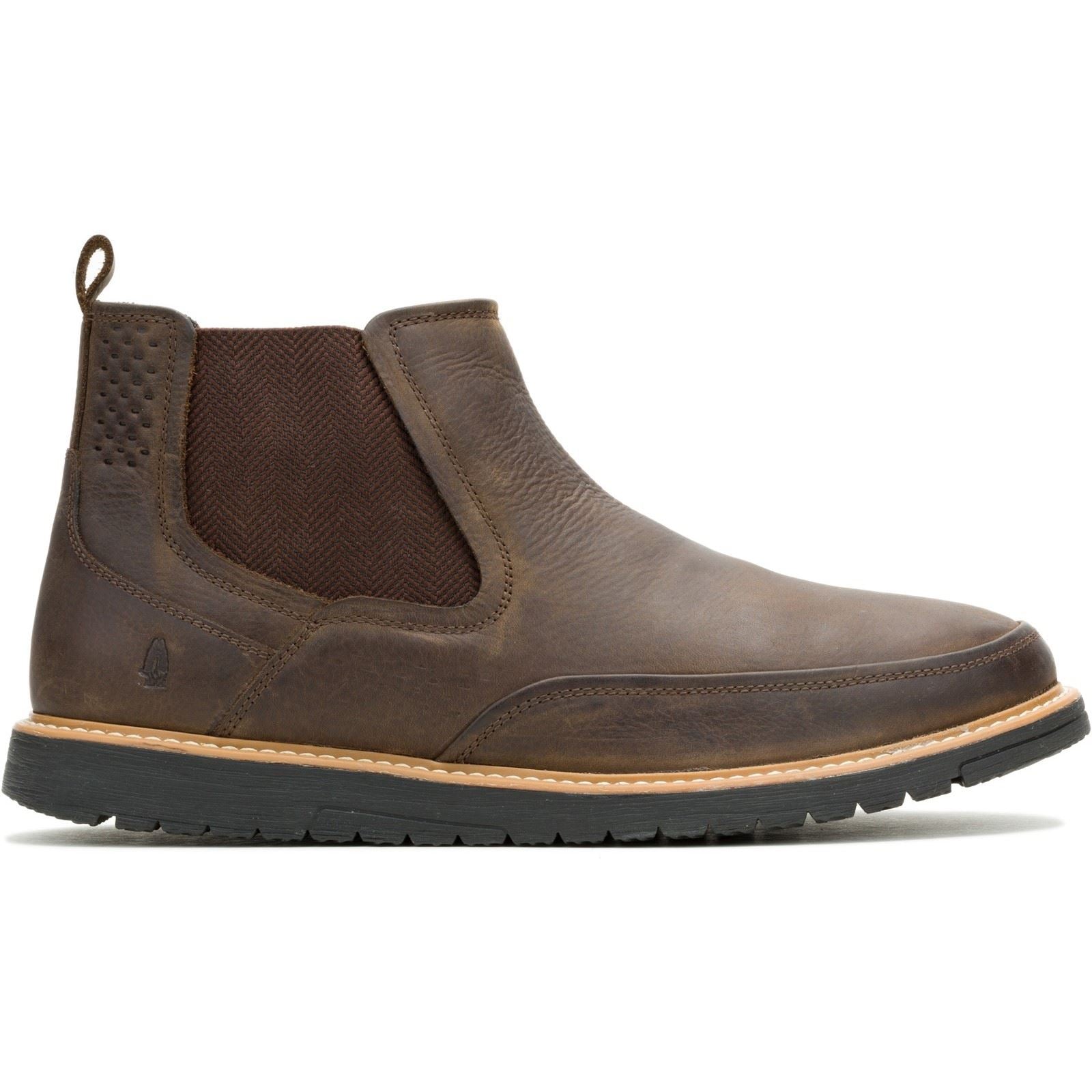 Hush Puppies Jenson Leder Herren Stiefel Braun