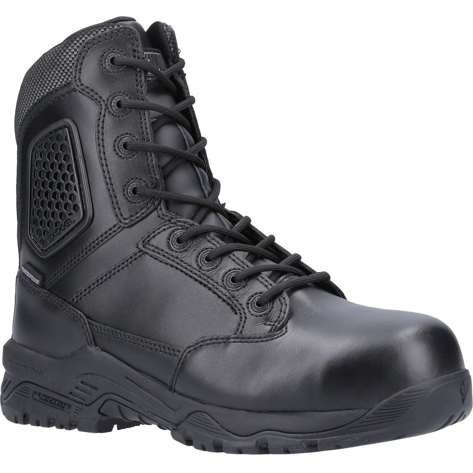 Magnum Strike Force Acht Komma Null Leder Schwarze Sicherheitsstiefel