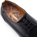Base London Gambino Excel Herrenschuhe Aus Schwarzem Leder Mit Schnürung