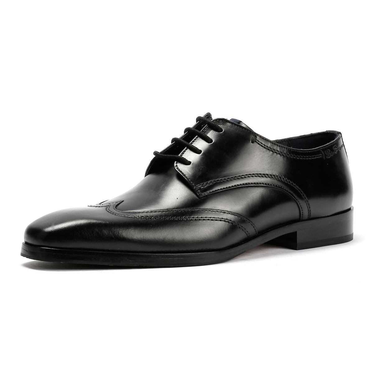 Ben Sherman Kingston Derby Leder Herren Schwarz Schnürschuhe
