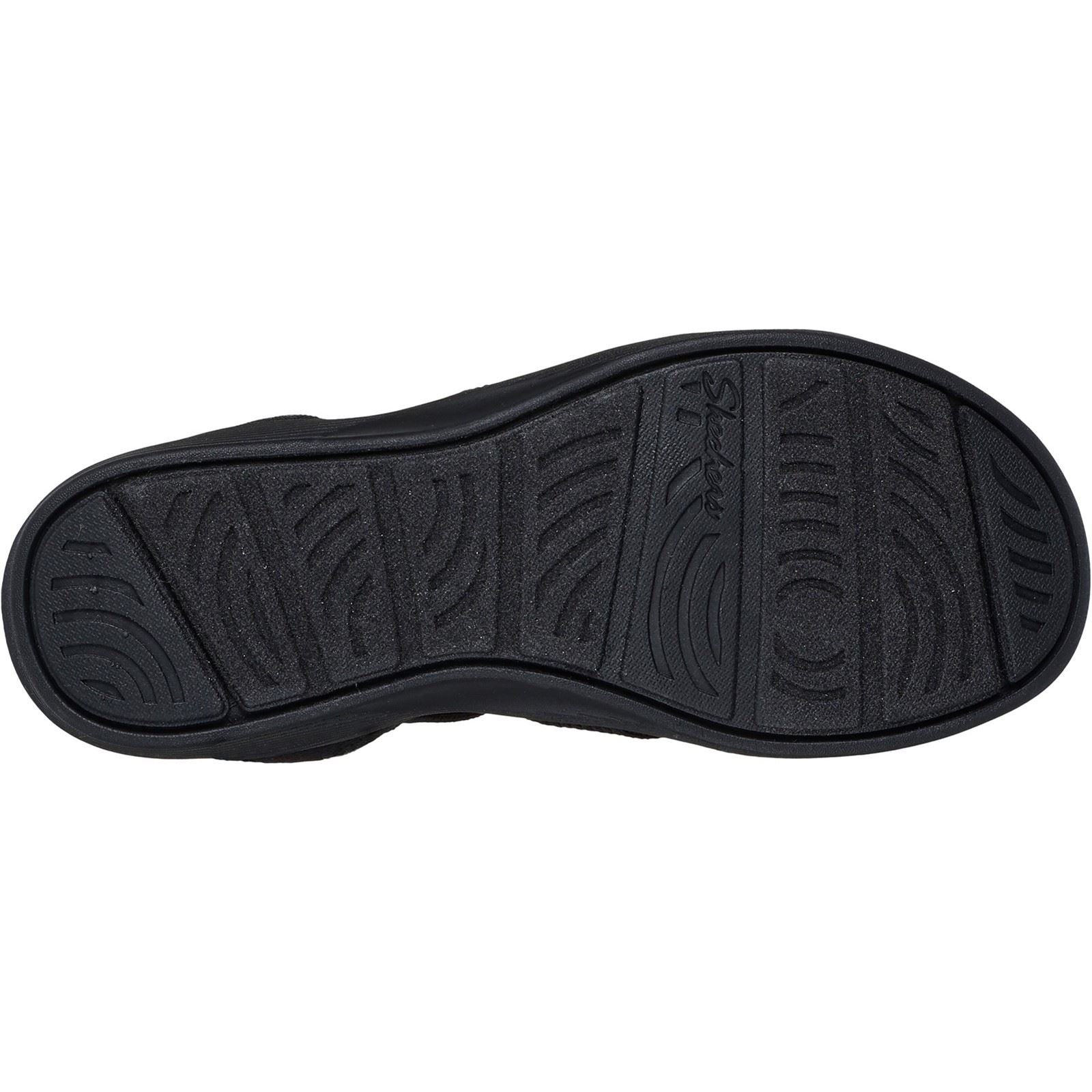 Skechers Arya - Cooling Off Polyester Damen Schwarze Sandalen