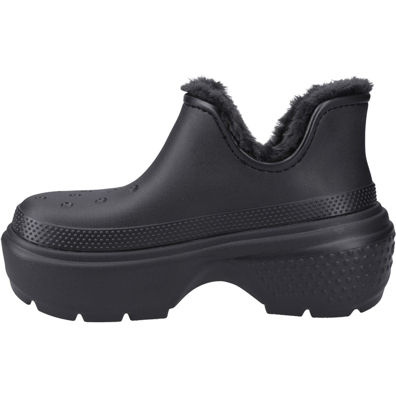 Crocs Stomp Shorty Damenstiefel Aus Thermoplastischem Material In Schwarz