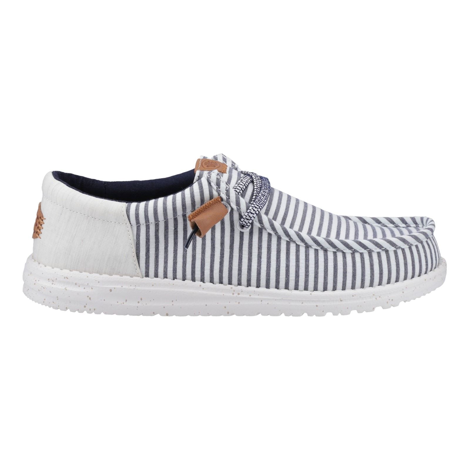 HEYDUDE Wally Funk Nu Prep Baumwolle Herren Prinzessin Blau/Holzasche Mokassin Schuhe