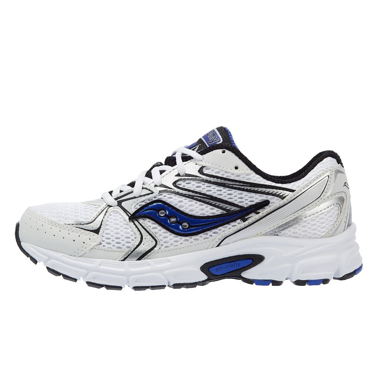 Saucony Ride Millenium Weiß/Blaue Turnschuhe