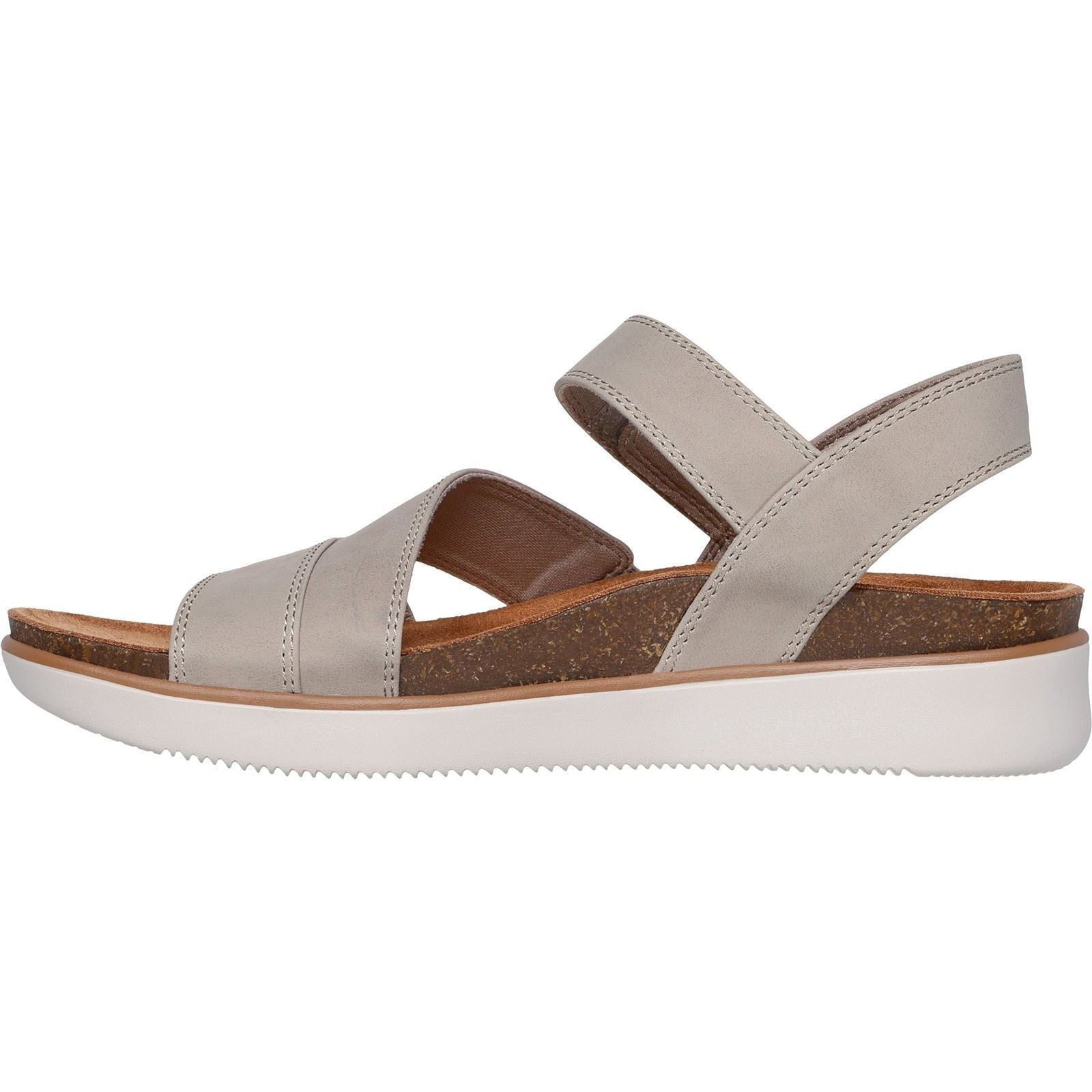 Skechers Lifted Comfort Polyurethan Damen Taupe Sandalen
