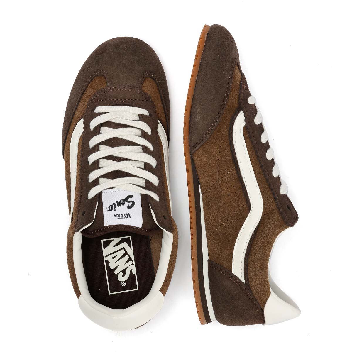Vans Super Lowpro Wildleder Damen Braune Sneakers