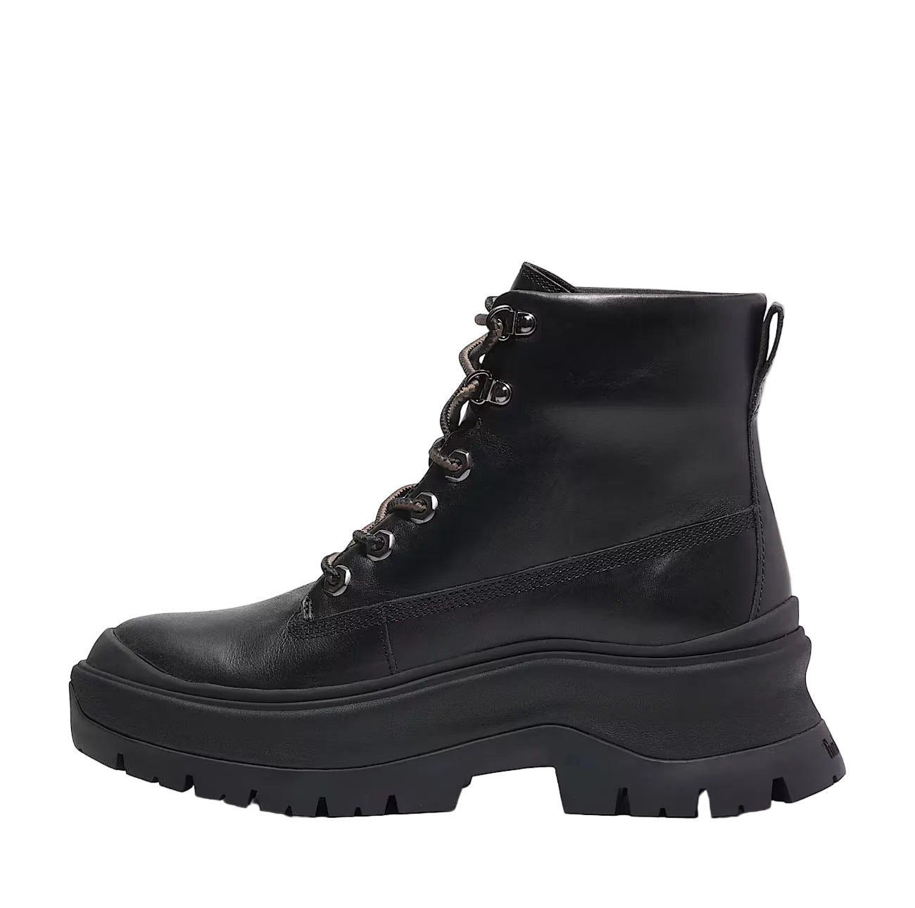 Timberland Roxie Lane Mid Lace Damenlederstiefel In Schwarz