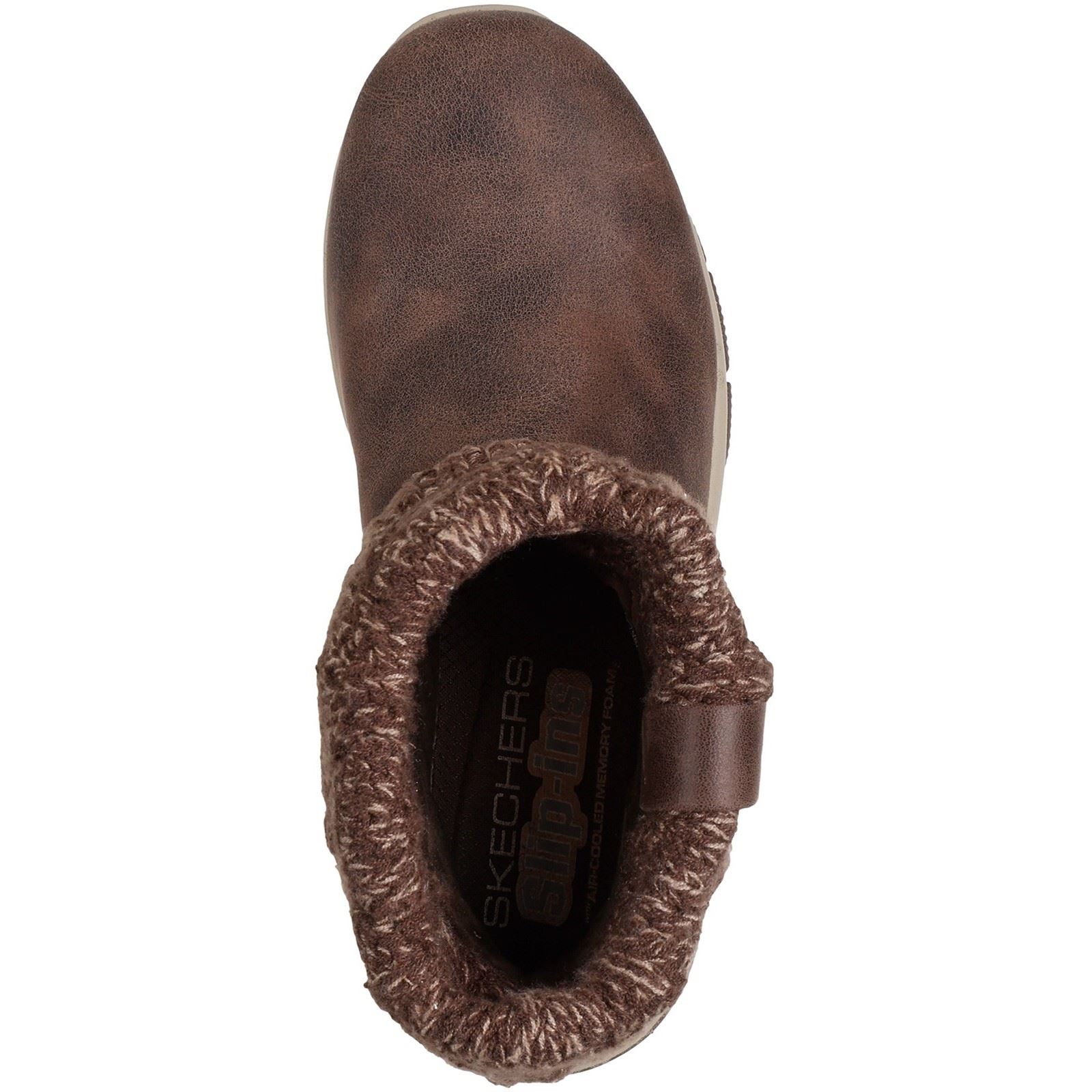 Skechers Easy Going Cozy Weather 2 Textile Damen Schokoladenfarben Winter Stiefeletten