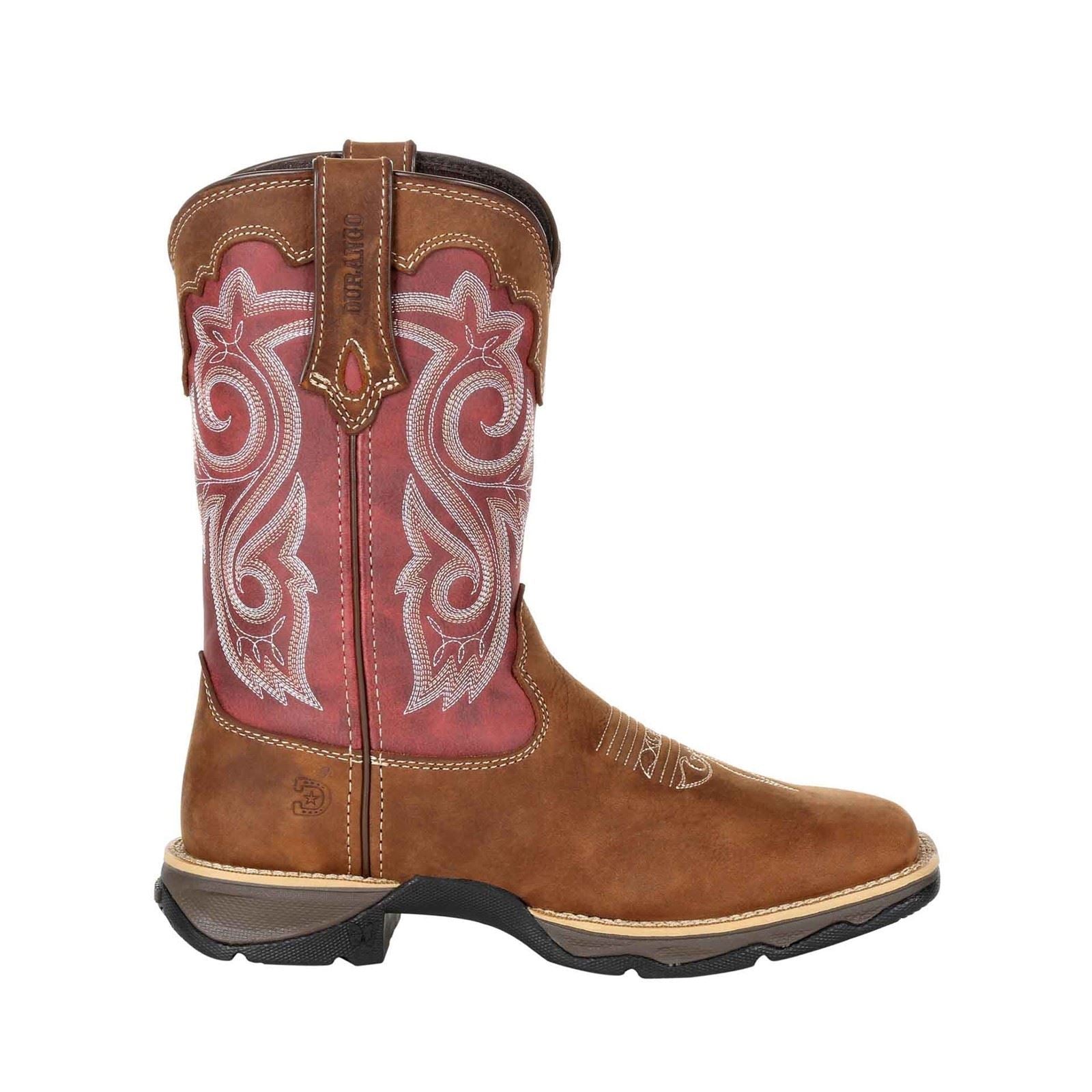 Durango Lady Rebel Leder Damenstiefel Briar Braun/Rostrot