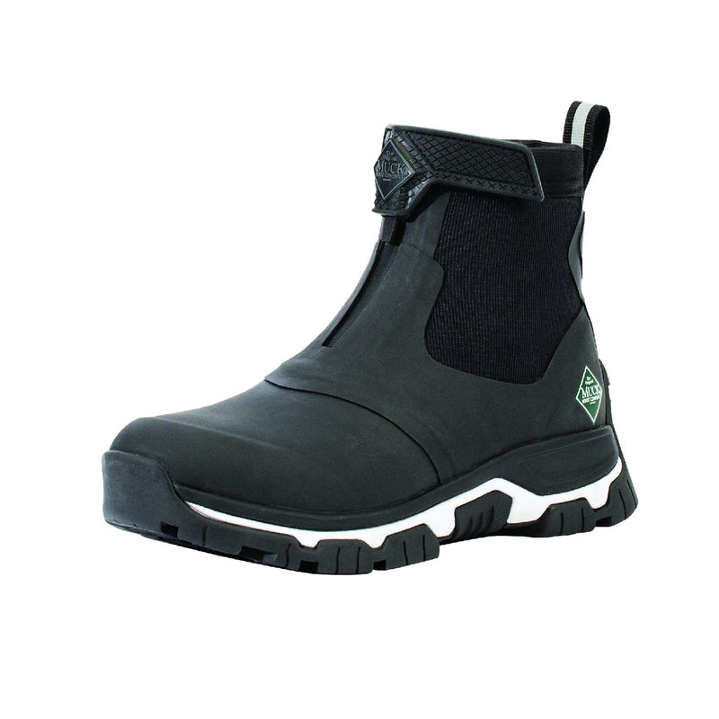 Muck Boots Apex Mid Zip Gummistiefel Schwarz/Weiß