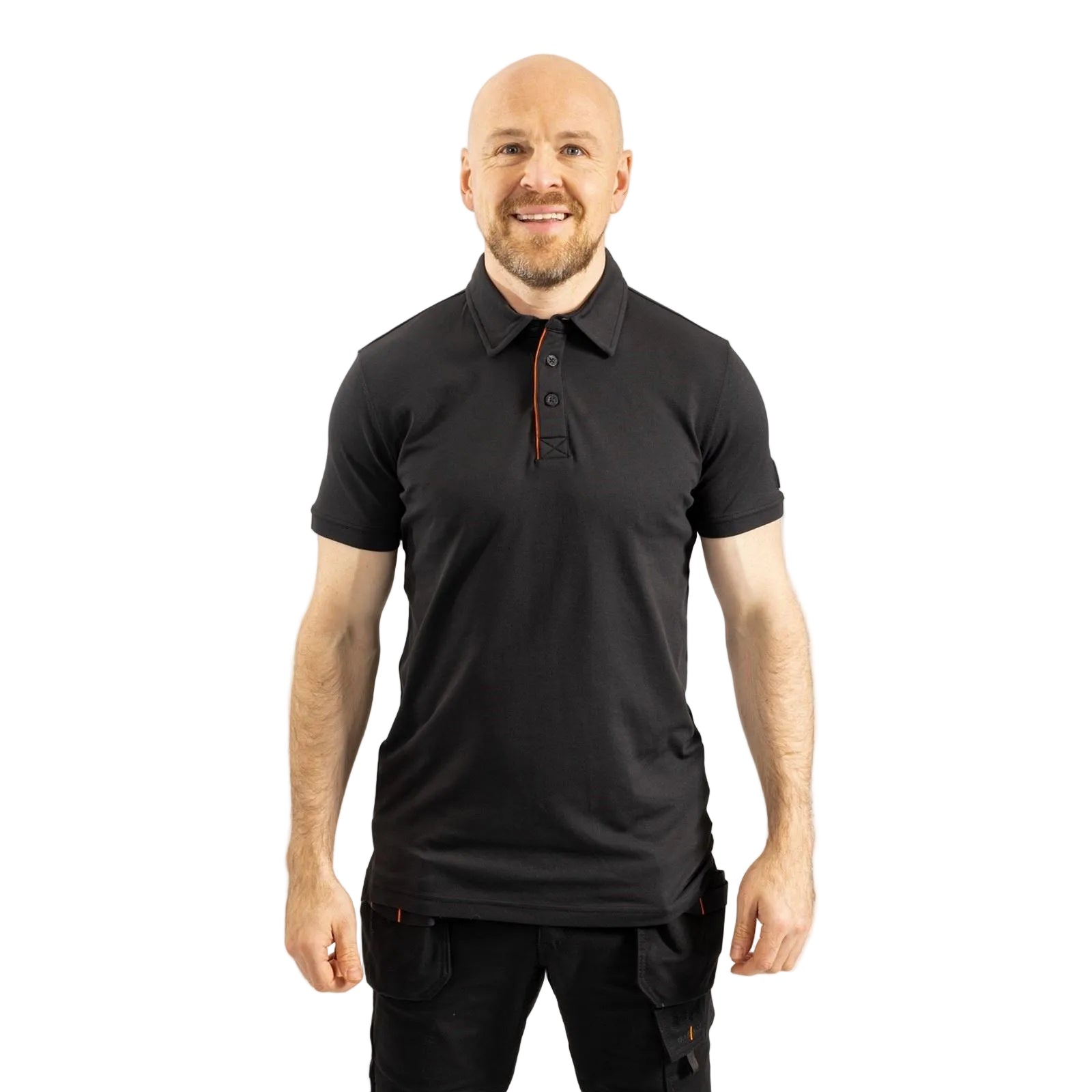 Helly Hansen Workwear Kensington Tech Herren Schwarze Farbes Polo-Shirt