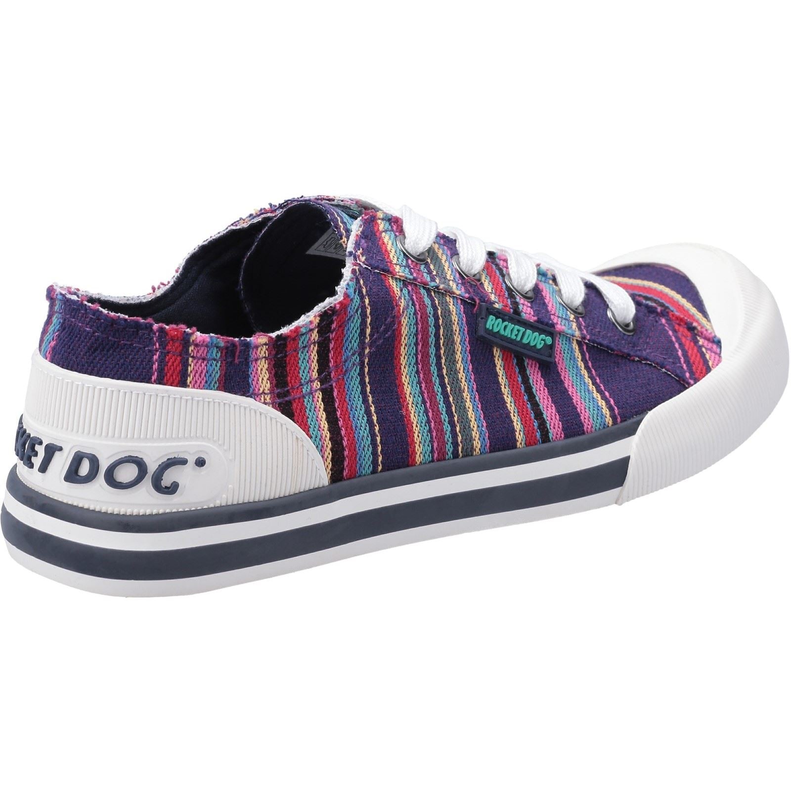 Rocket Dog Jazzin Baumwoll-Damensneaker In Lila-Mehrfarbig