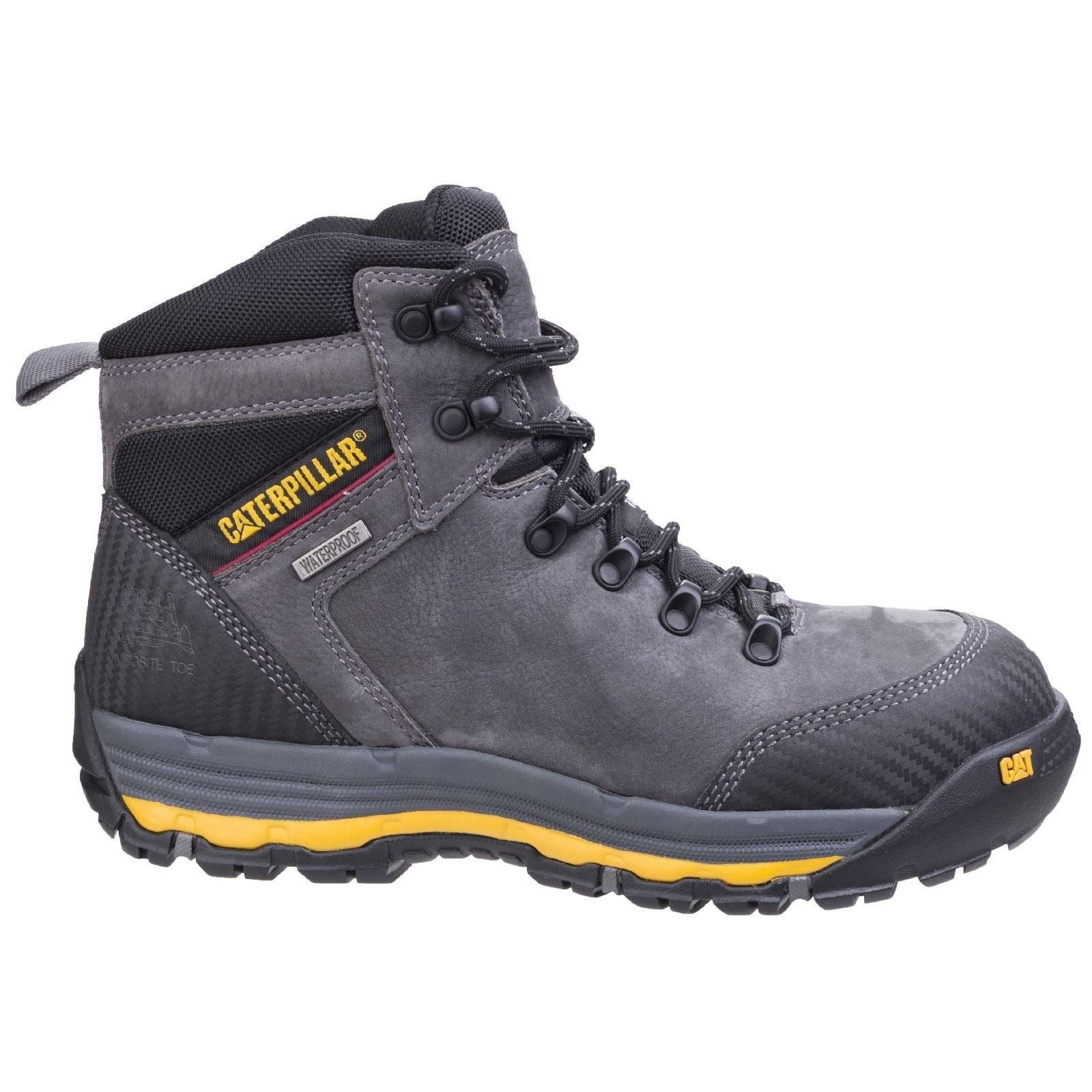 Caterpillar Munising Leder Dunkler Schatten Sicherheitsstiefel