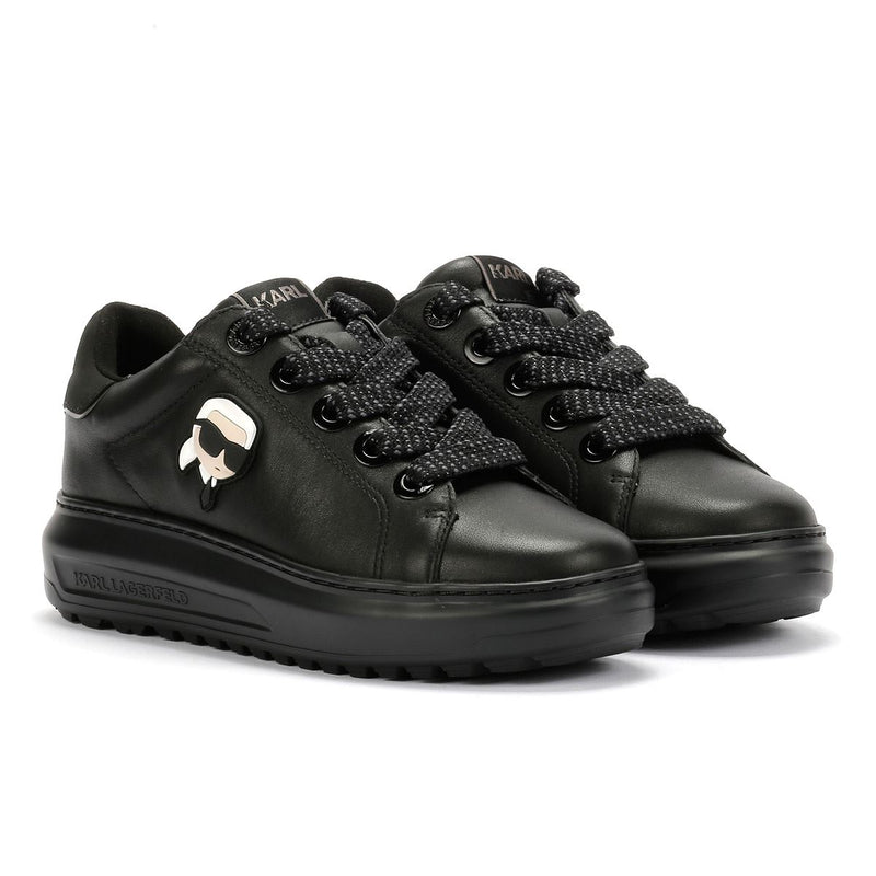 Karl Lagerfeld Kapri Lug Karl NFT Lo Lace Damen Sneaker Aus Schwarzem Leder