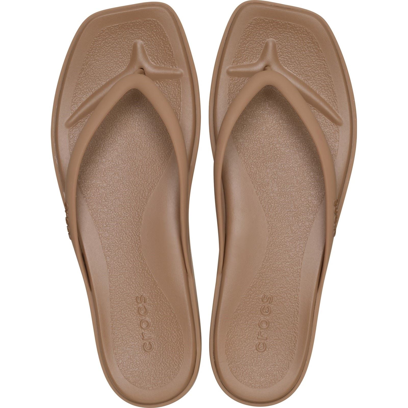 Crocs Miami Eva Damen Milchschokoladen Flip-Flops