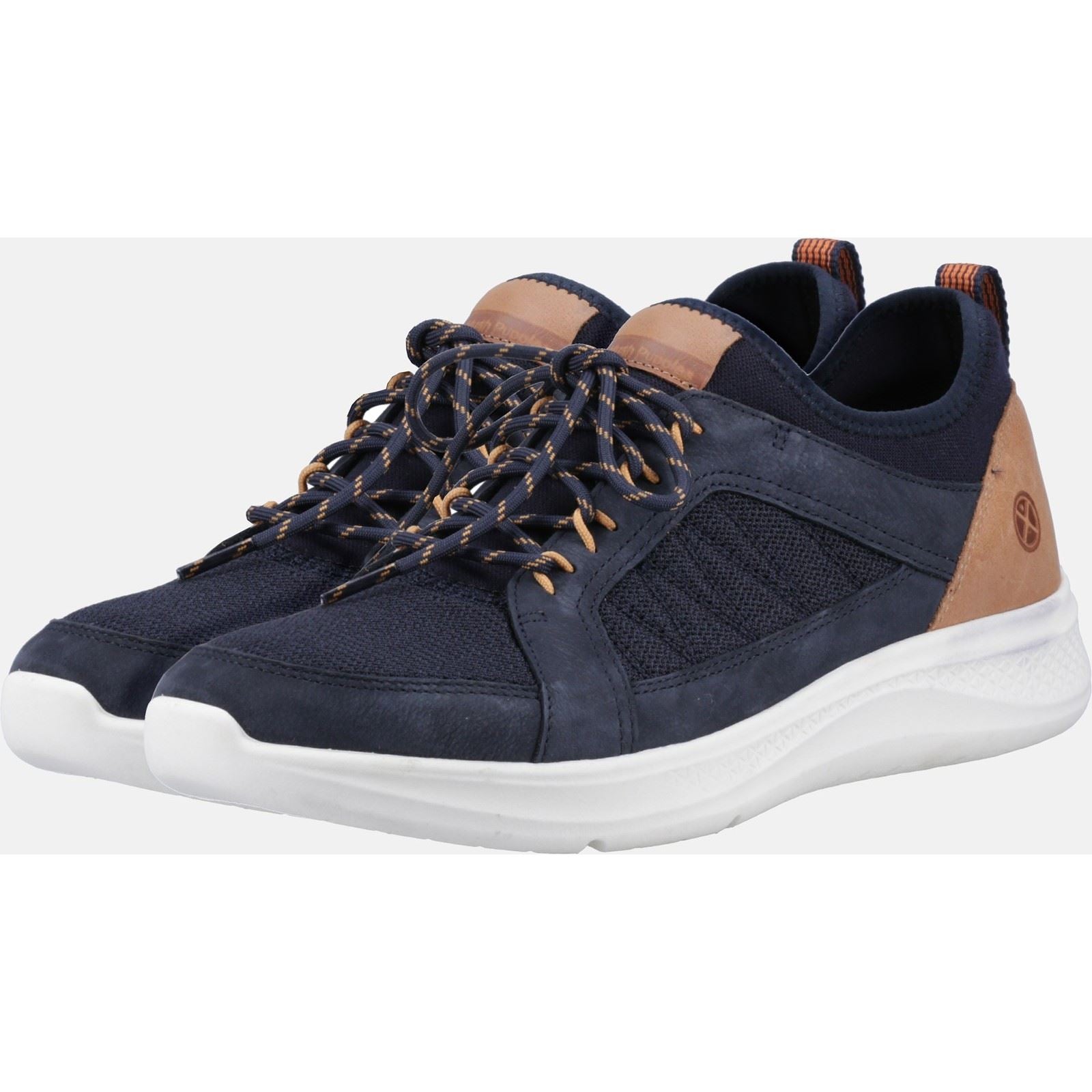 Hush Puppies Elevate Stoff Herren Sneaker In Marineblau