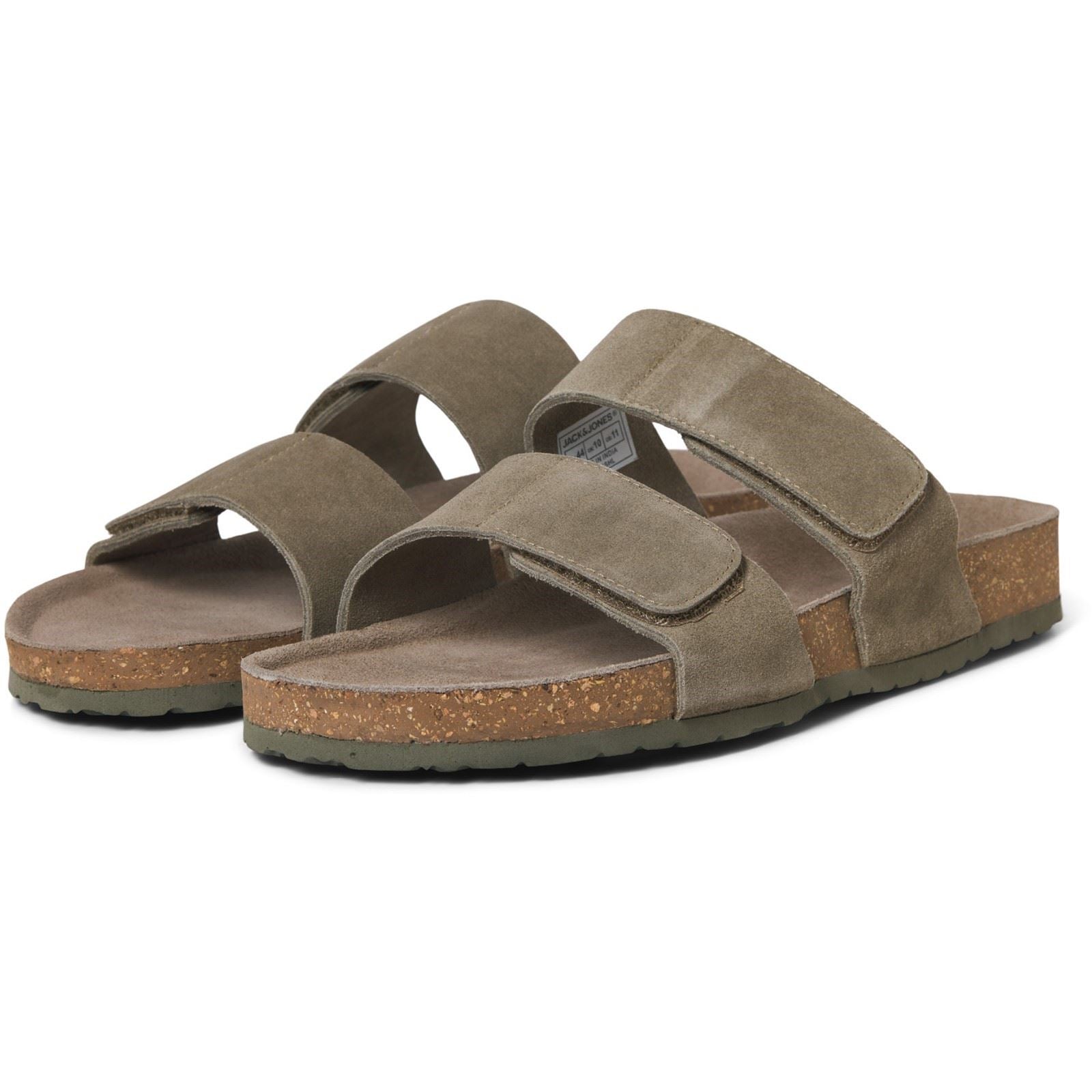 Jack & Jones Malta Wildleder Herren Martini Olive Sandalen