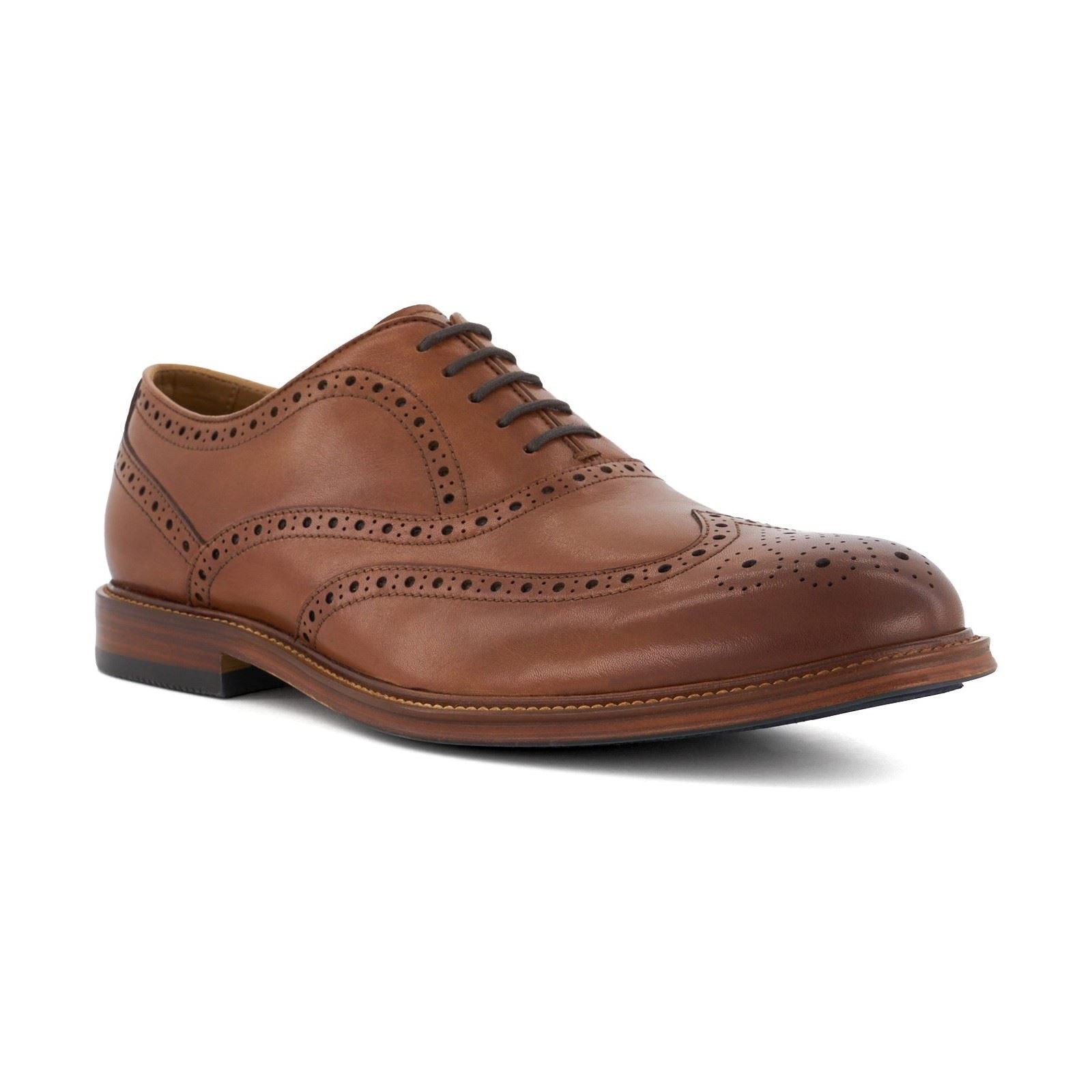 Dune Solihull Leder Herren Tan Brogues Schuhe