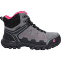 Hi-Tec V-Lite Explorer WP Rindsveloursleder Damen Wanderschuhe In Grau/Fuchsia