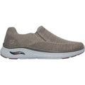 Skechers Arch Fit Crosser Locke Herren Sneaker Aus Synthetik In Taupe
