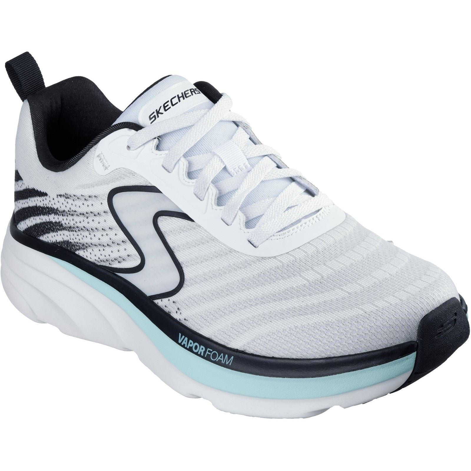 Skechers Performance D'Lux Vapor Gallor Textile Herren Sneaker In Weiß/Schwarz