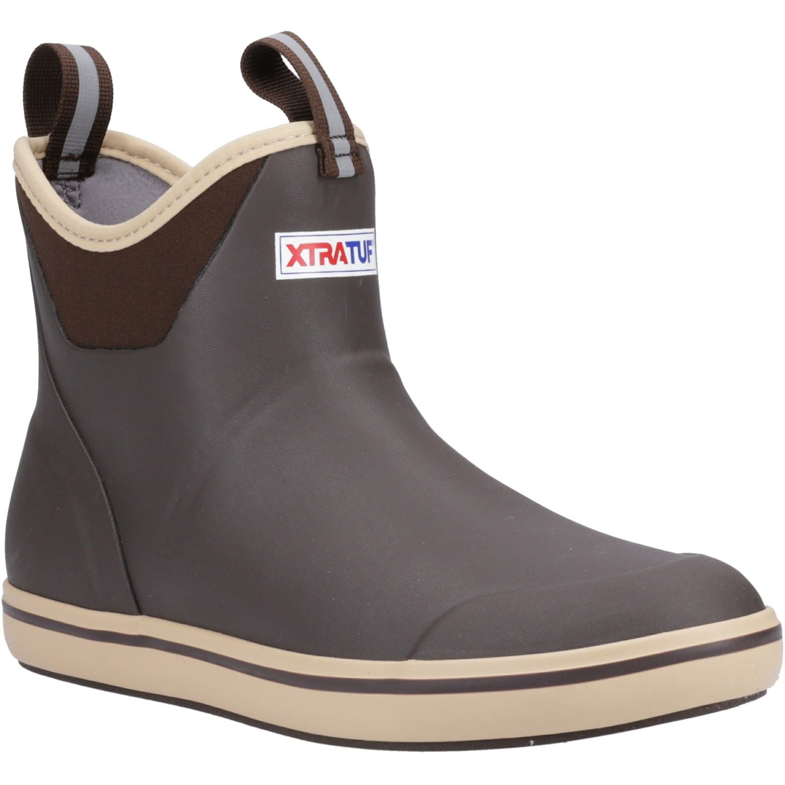 Xtratuf Knöchel Deck Gummi Schokoladen/Tannensohlen Gummistiefel